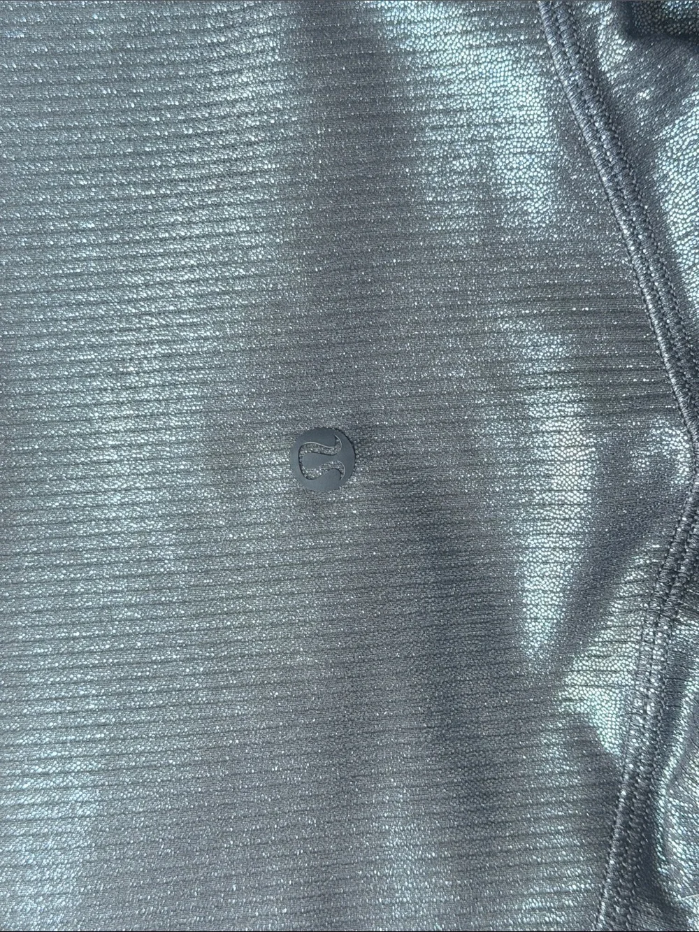 lululemon athletica Metallic Black High-Rise Ribbed Leggings